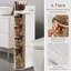 4-Tiers Slim Bathroom Storage Cabinet With Wheels, Skinny Bathroom Storage Cabinet With Drawers, Toilet Paper Holder, Movable Narrow Floor Cabinet For Small Spaces In Bathroom, Kitchen, Bedroom and Living Room