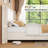 Bed Frame, Chenille Upholstered Platform Bed with Double-row Nailhead Design-895792362-895792356