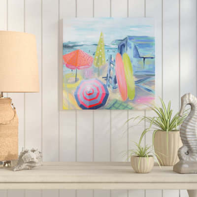 Out in the Water' Acrylic Painting Print on Wrapped Canvas -  Highland Dunes, HLDS1993 39347162