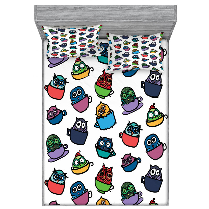 Microfiber Sheet Set, Queen Sheet Set with Fitted Sheet