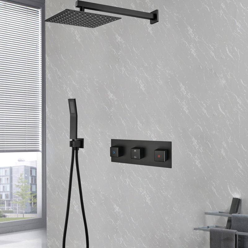 Système de douche complet avec valve brute