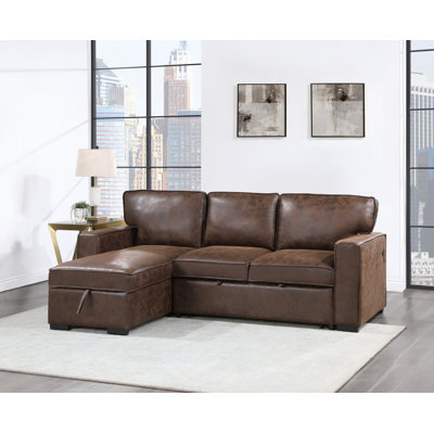 Upholstered L-Shaped Sectional Left Hand Facing