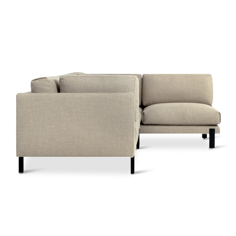 Silverlake Sectional, Andorra Pewter Performance Basketweave, Right Hand Facing