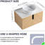 Meuble-lavabo de 30 po avec lavabo d'art en céramique et dalle de pierre artificielle