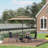 4 - Person Patio Dining Set with Square Table , Cushions Included-128486085