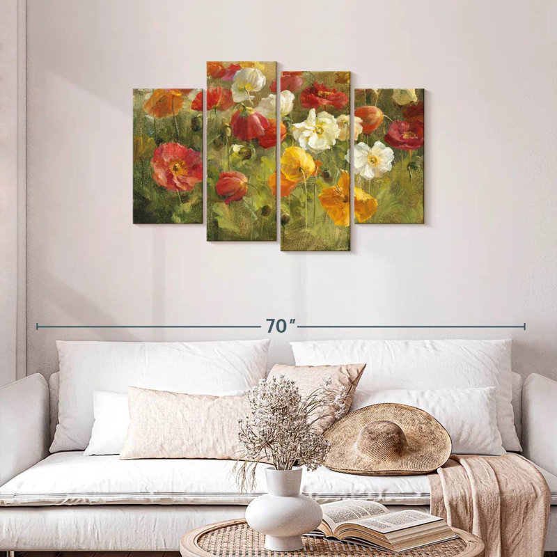 Champ de coquelicots Harnek, H 27 po x l 43 po