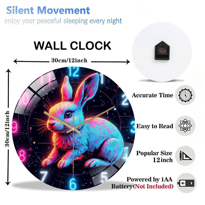 Horloge murale 12 po