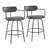 Swivel Upholstered Counter Stool with Metal Frame-86711706