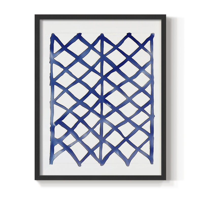 Abstrait, encadré, prêt à accrocher, H 10 po x l 8 po, Noir