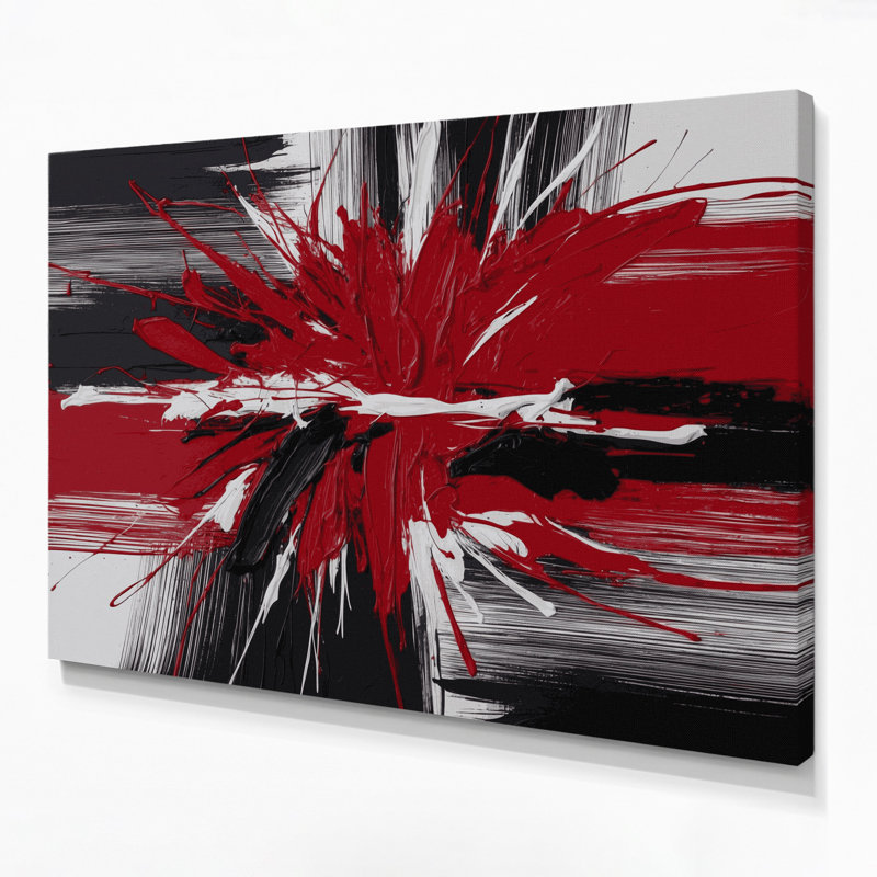 «Neo Expressionism 31», art mural sur toile brune, H 11 po x l 14 po