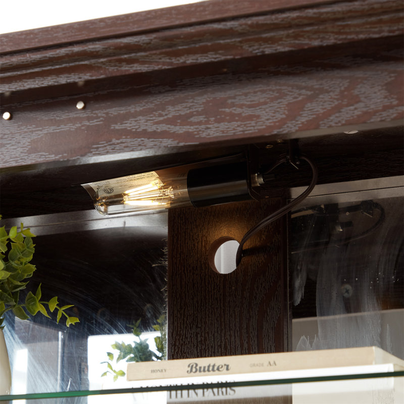 Vitrine à objets de collection, vitrine ancienne avec portes vitrées et étagères réglables, modèle à quatre portes, vitrine vintage pour la maison ou le bureau.