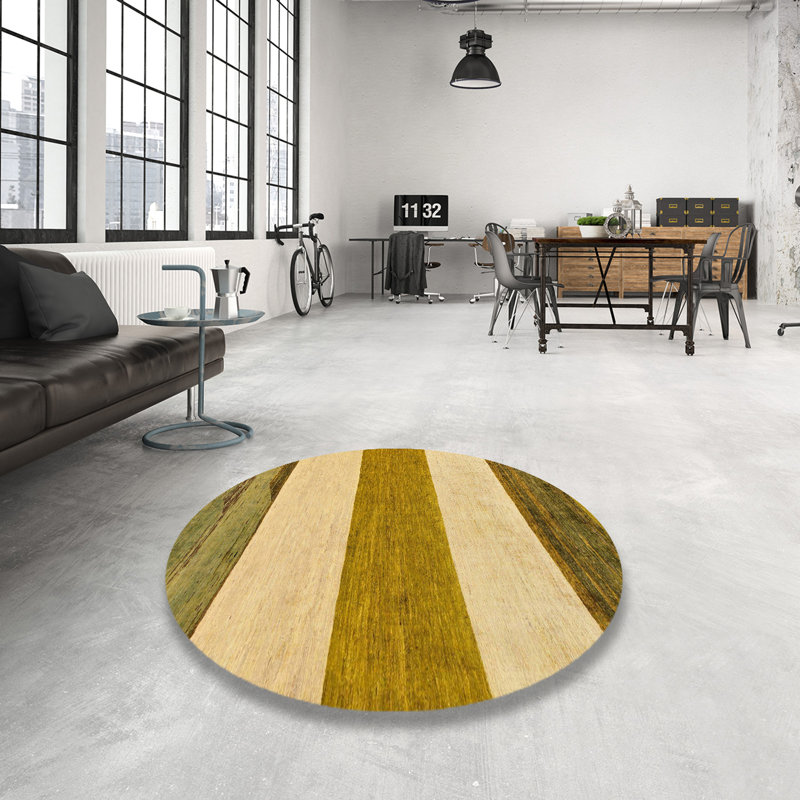 Abstract Indoor Rug, Round 4'
