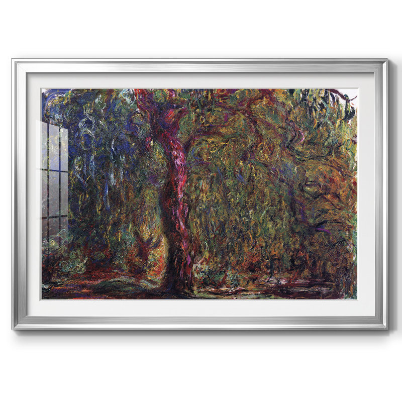 Saule Weeping par Monet, Argent, H 30 po x l 44 po x P 1,5 po