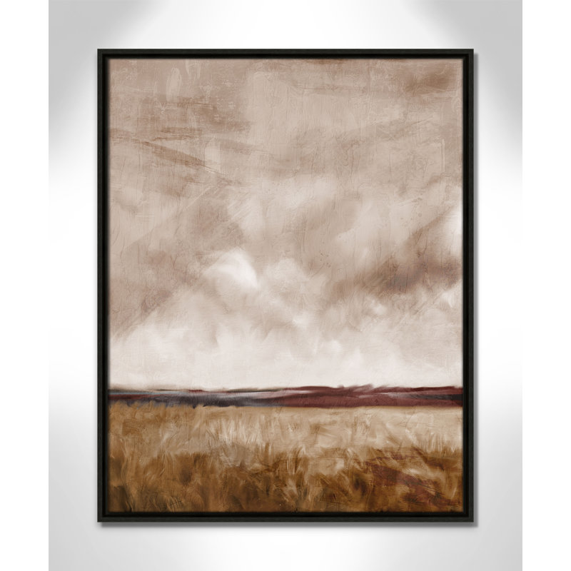 «Autumn Sky Print» par Kimberly Allen, L 23,5 po x H 29,5 po, Flottant espresso