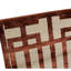 Hand Knotted Geometric Area Rug in Garnet