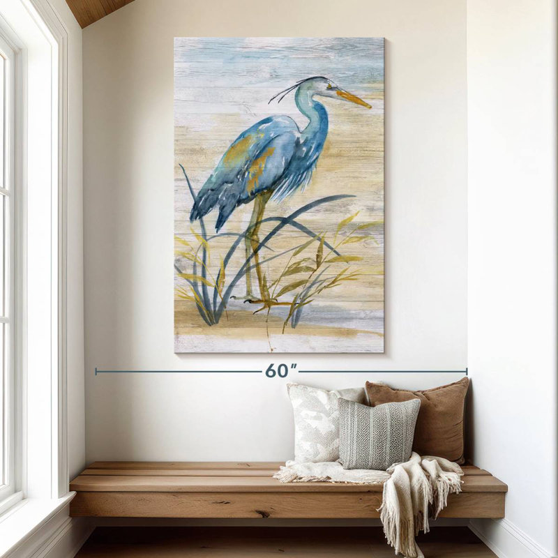 Brampt Blue Heron I, 51" H x 34" W
