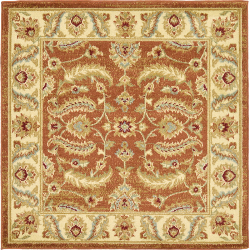 Niles Floral Indoor Rug, Square 4'1"