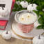 Bougie en pot parfumée d'inspiration rétro