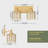 2-Light 13" Gold Dimmable Vanity Light 