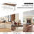 Cottrill 6 - Person Rectangular Double Pedestal Dining Table Set