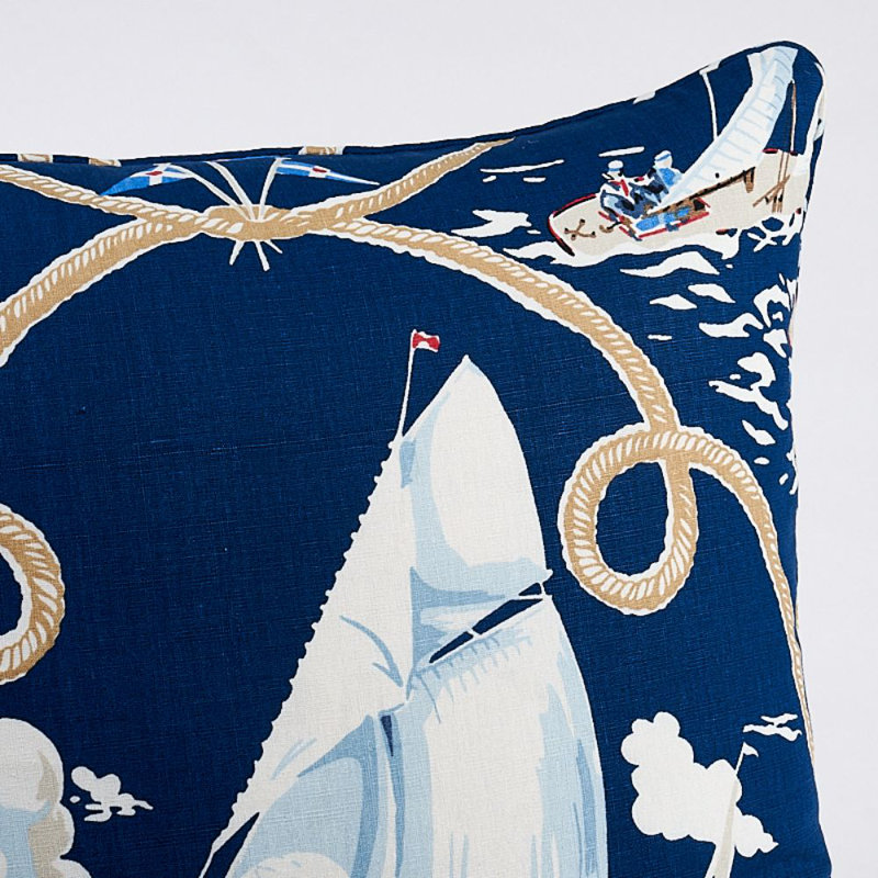 Summer Regatta Linen Pillow