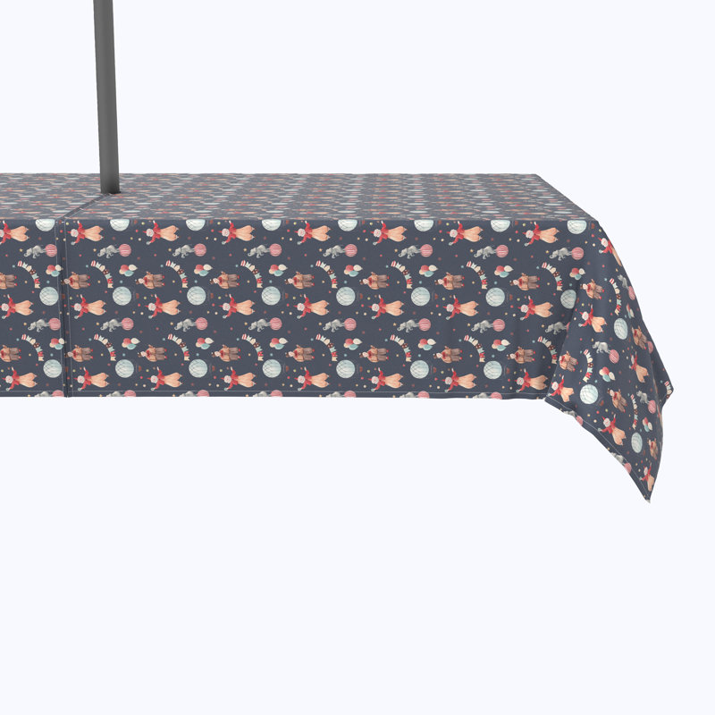 Duxbury Geometric Tablecloth, 84" x 60"