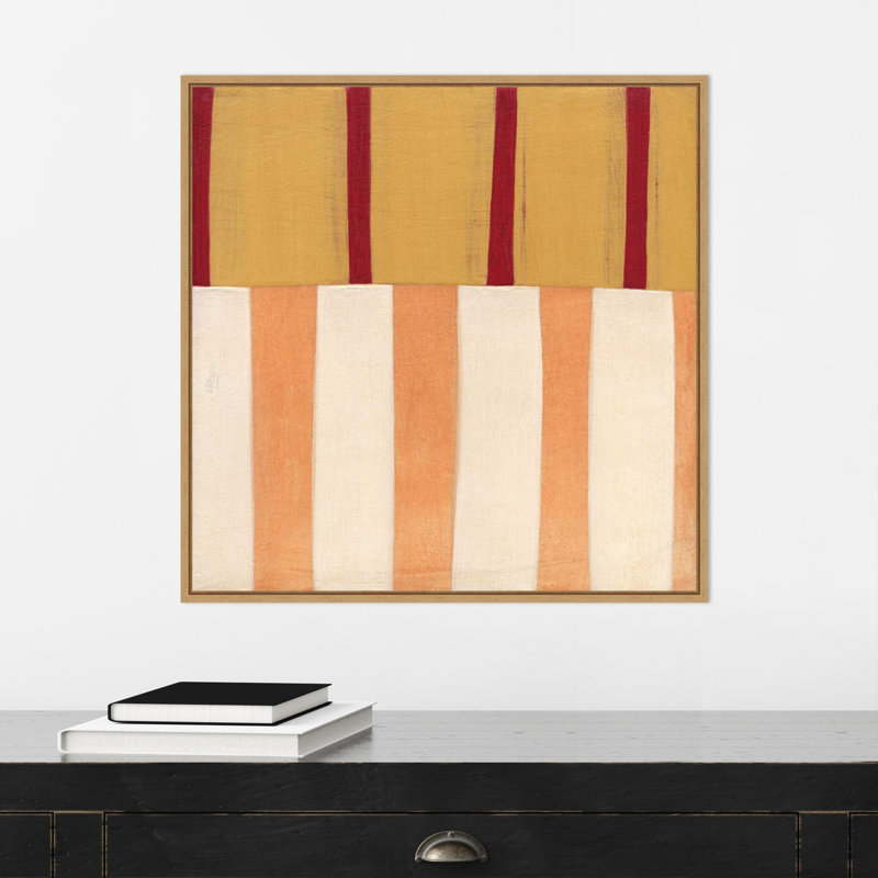 "Ezekiah Broken Stripes 3" par Laura Nugent, peinture sur toile, H 22 po x l 22 po x P 2 po