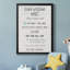 Stay Safe Rules - Art textuel sur toile encadré-1658462642-1658462632