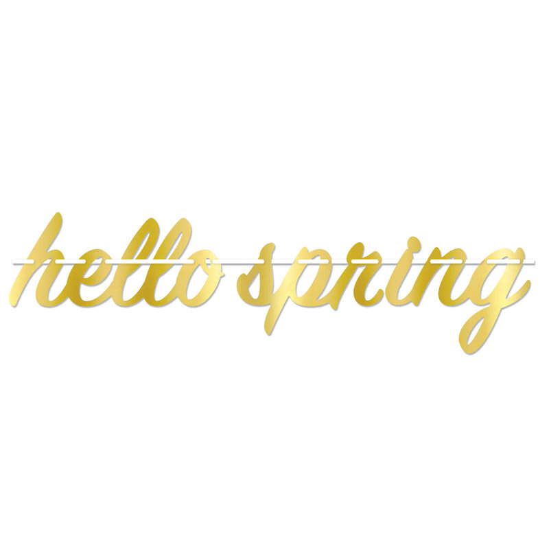 Banderole Foil Hello Spring