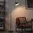 67" Modern Adjustable Black Floor Lamp