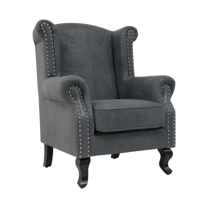 Pastoria Wingback Chair, Grey