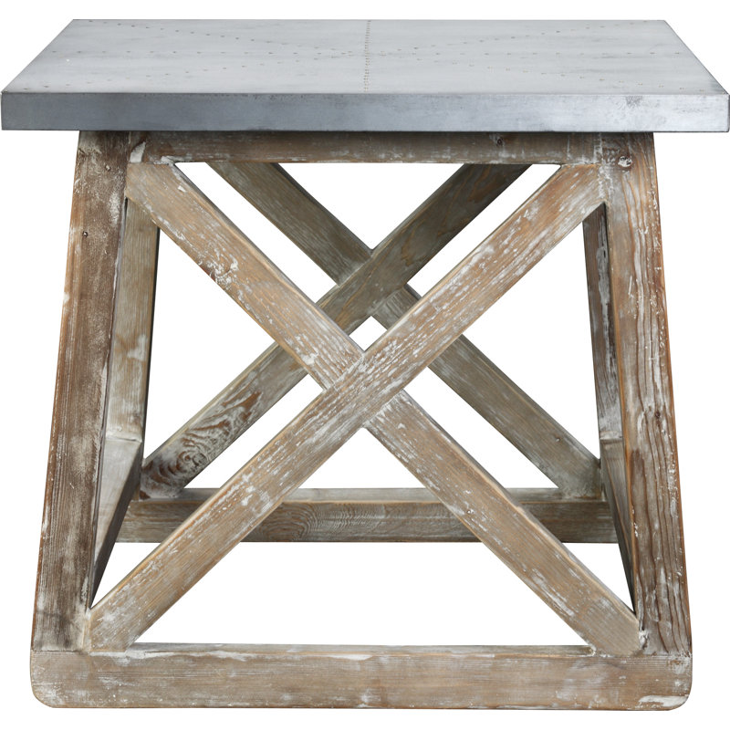 Ishamel Steel Top End Table