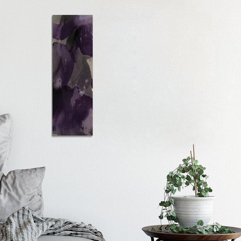 Cascade Amethyst Vertical I by Kristina Jett - Wrapped Canvas Panoramic Print, 30.48 cm H x 91.44 cm W x 3.175 cm D