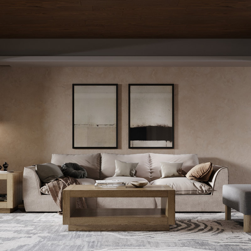 Maven Lane Artemis Contemporary Wooden Coffee Table, Refined Grey