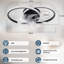 LED Ceiling Fan With Lighting - 36W Quiet Ceiling Lamp With Fan And Remote Control 3 Color Temperature 6-Speed ??Living Room Ceiling Fans With Light for Bedroom Kitchen-166502680