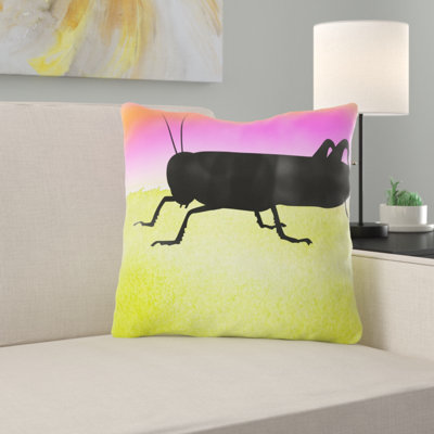 Weekley Grasshopper Throw Pillow