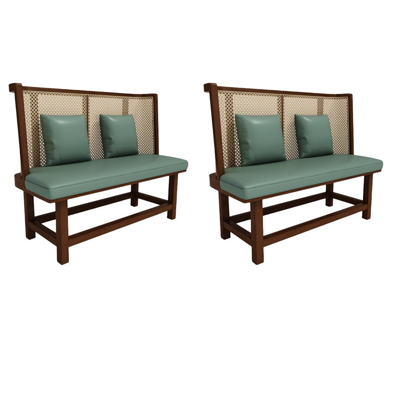 Banc rembourré en similicuir Retro Simple