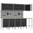 Set Of 11 Steel Medium Height-Adjustable Workshop Cabinet-615935714