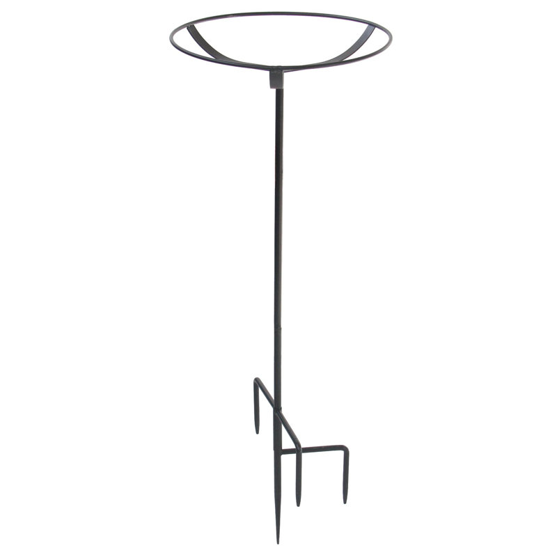 Avian Ceramic Stake Birdbath, Blue