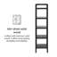 Étagère à livres en bois massif Oslo H 70 po x l 18 po x P 16 po Oslo-977607754-977607759