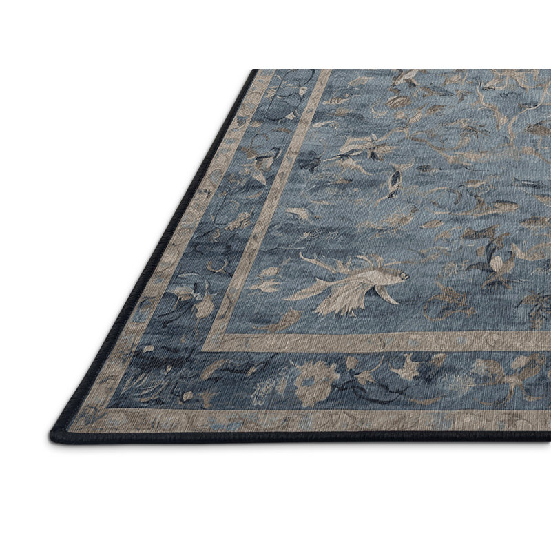 Machine Washable Gray Area Rug