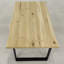 Nielsen Oak Unfinished Solid Wood Top Metal Base Dining Table-1091282907-1091282850