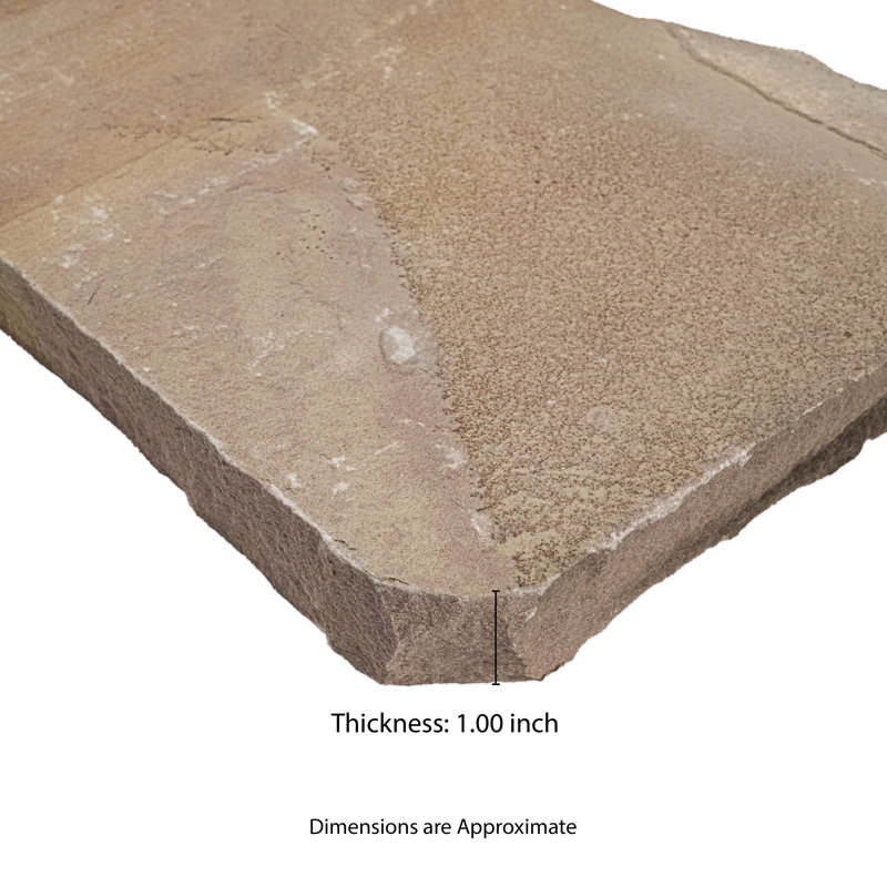 Adobe Ridge 12 in. x 18 in. x 1.5 in. Sandstone Flagstone Paver (1.5 sq. ft./unit, 1Pieces)