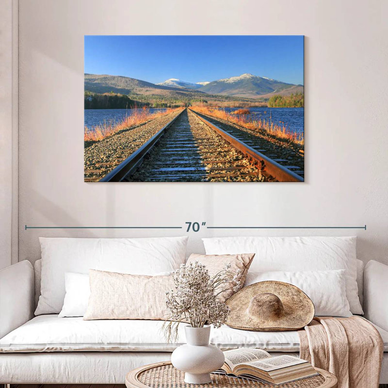 Lilie Androscoggin River Train Tracks, 30" H x 45" W