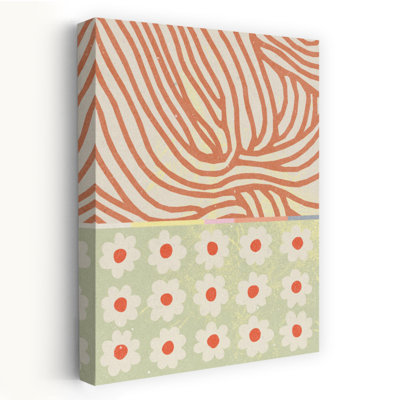 Contemporary Art Abstract Contemporary Flower Art by NKTN - Print