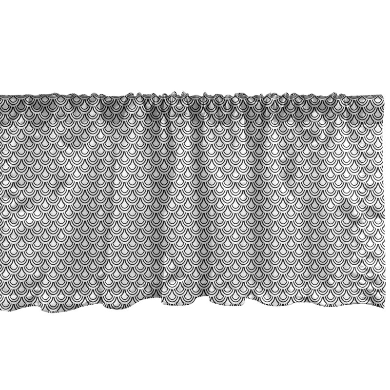 Ensemble de 2 cantonnières Ambesonne Mermaid Tail, L 42 po x L 18 po