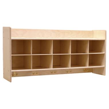 RRI Goods 10-Section Wall Mount Classroom Storage Cubby Organizer & Coat  Locker with Shelf In USA