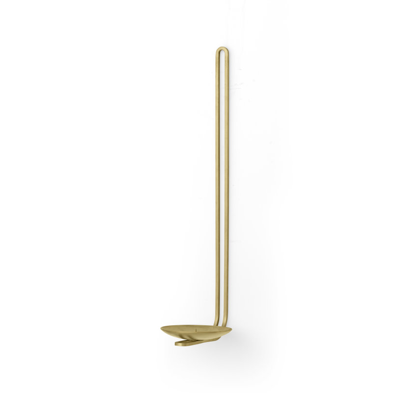 Clip Wall Sconce, Brass, 7.8" H x 3.9" W x 4.7" D
