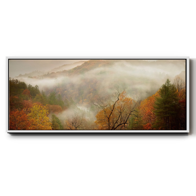 Photographie Étude d'automne brume - Toile encadrée