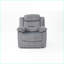 Fauteuils inclinables | Fauteuil inclinable manuel simple avec capitonnage | Velours | Gris foncé